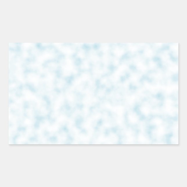 Sticker Rectangulaire Pale Blue and White Abstract (Devant)