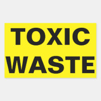 Panneau de déchets toxiques