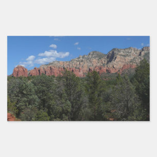 Sticker Rectangulaire Panorama de Red Rocks à Sedona Arizona