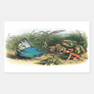 Sticker Rectangulaire Papillon Elf Art Cute Elves Papillons