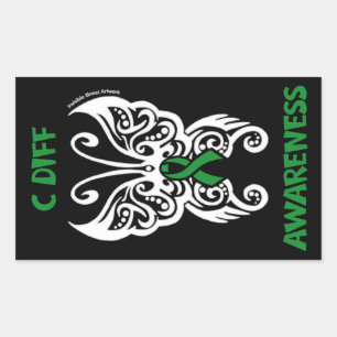 Sticker Rectangulaire Papillon/Tribal...C Diff