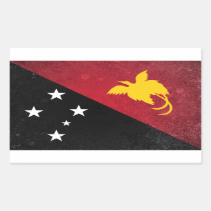 Sticker Rectangulaire Papouasie-Nouvelle-Guinée