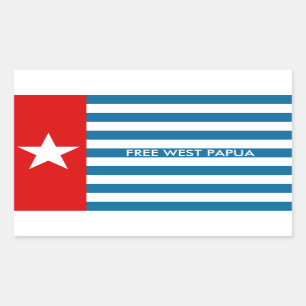 Sticker Rectangulaire papua occidental