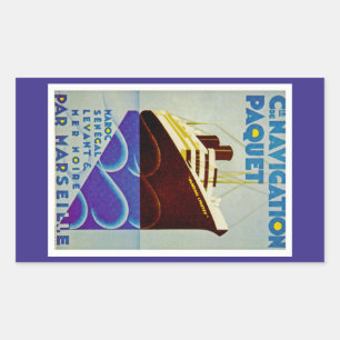 Sticker Rectangulaire Paquet de navigation