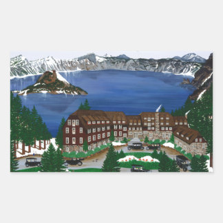 Sticker Rectangulaire Parc national de Crater Lake