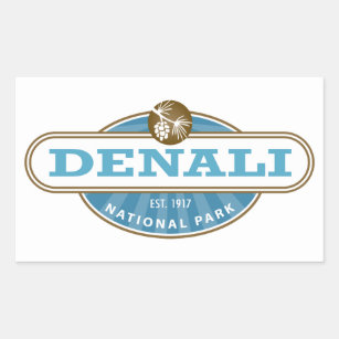 Sticker Rectangulaire Parc national de Denali