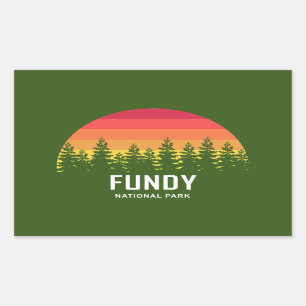 Sticker Rectangulaire Parc national de Fundy