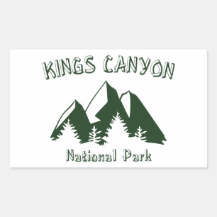 Sticker Rectangulaire Parc national de Kings Canyon