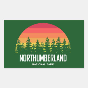 Sticker Rectangulaire Parc national de Northumberland