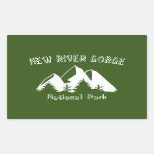Sticker Rectangulaire Parc national de River Gorge