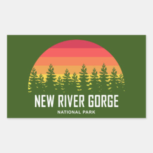 Sticker Rectangulaire Parc national de River Gorge