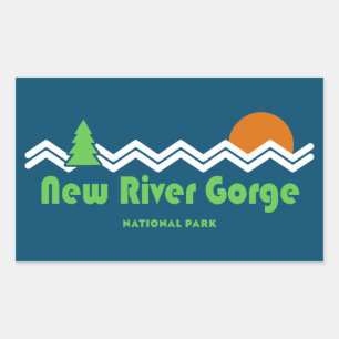Sticker Rectangulaire Parc national de River Gorge