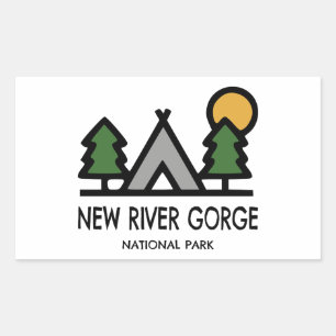 Sticker Rectangulaire Parc national de River Gorge
