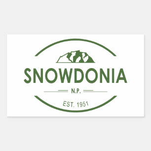Sticker Rectangulaire Parc national de Snowdonia