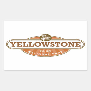 Sticker Rectangulaire Parc national de Yellowstone