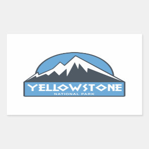 Sticker Rectangulaire Parc national de Yellowstone
