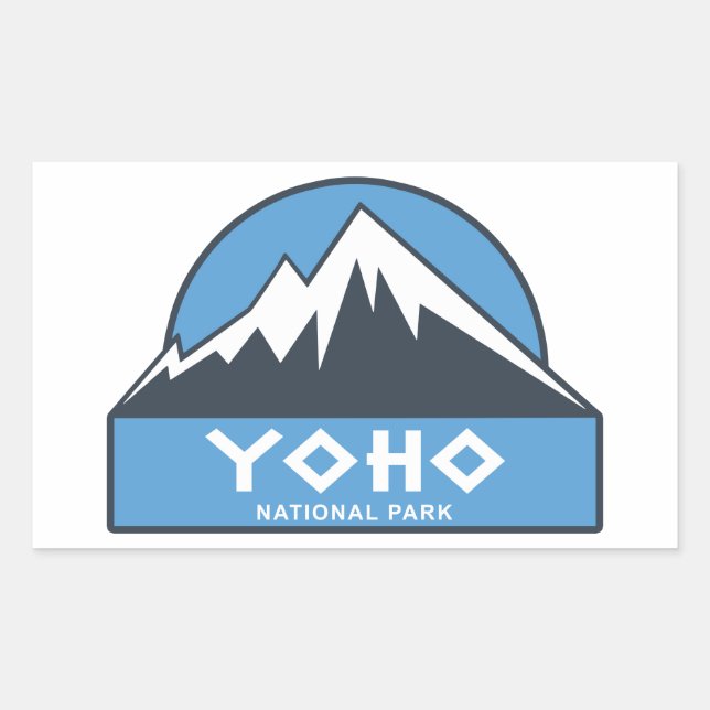 Sticker Rectangulaire Parc national de Yoho (Devant)