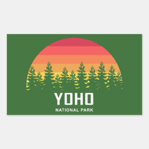 Sticker Rectangulaire Parc national de Yoho