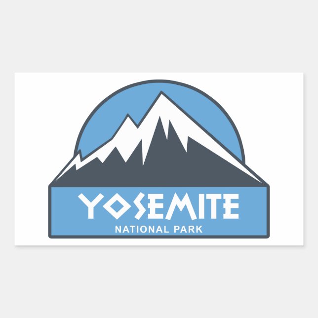Sticker Rectangulaire Parc national de Yosemite (Devant)