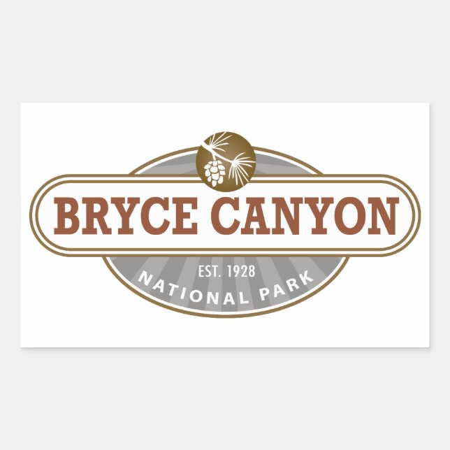 Sticker Rectangulaire Parc national du Bryce Canyon (Devant)