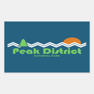 Sticker Rectangulaire Parc national du district de Peak