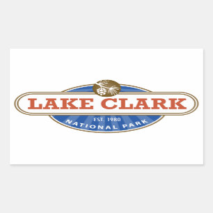 Sticker Rectangulaire Parc national du lac Clark