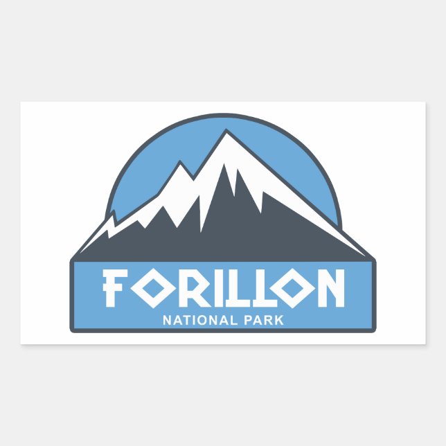 Sticker Rectangulaire Parc national Forillon (Devant)