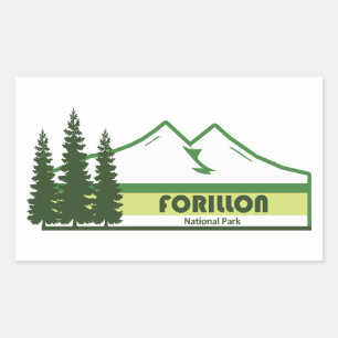 Sticker Rectangulaire Parc national Forillon Grandes vertes