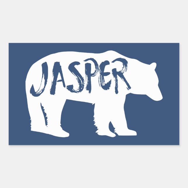 Sticker Rectangulaire Parc national Jasper (Devant)