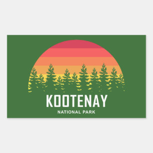 Sticker Rectangulaire Parc national Kootenay
