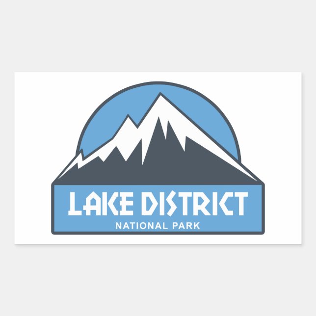 Sticker Rectangulaire Parc national Lake District (Devant)