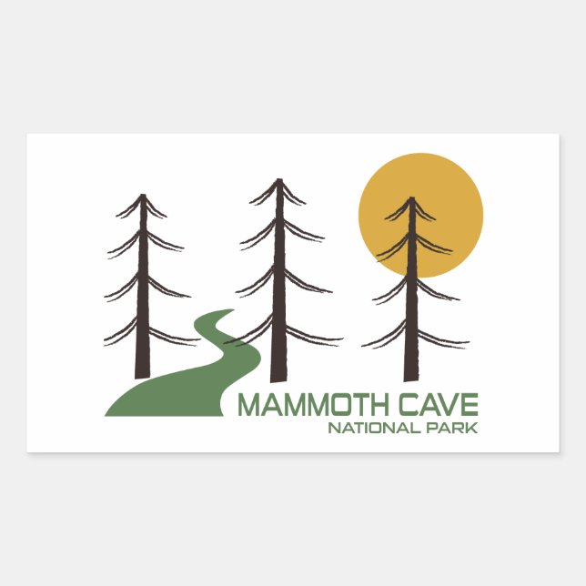 Sticker Rectangulaire Parc national Mammoth Cave (Devant)