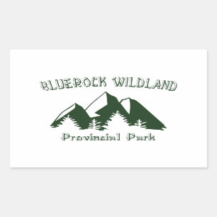 Sticker Rectangulaire Parc provincial Bluerock Wildland