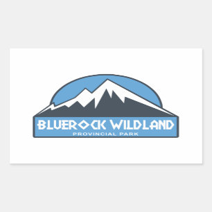Sticker Rectangulaire Parc provincial Bluerock Wildland