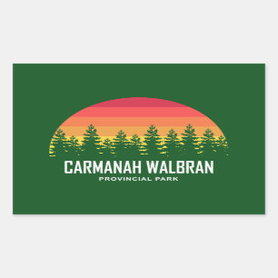 Sticker Rectangulaire Parc provincial Carmanah Walbran
