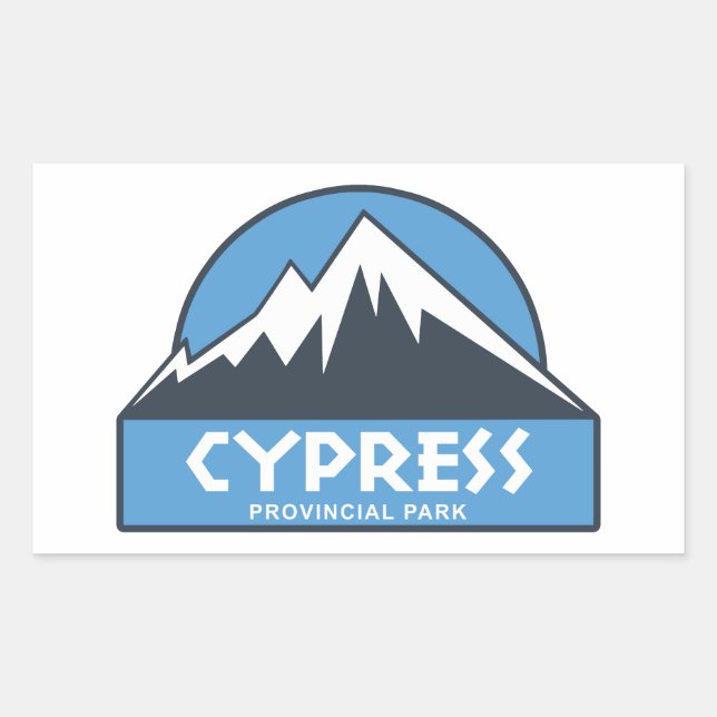Sticker Rectangulaire Parc provincial Cypress (Devant)