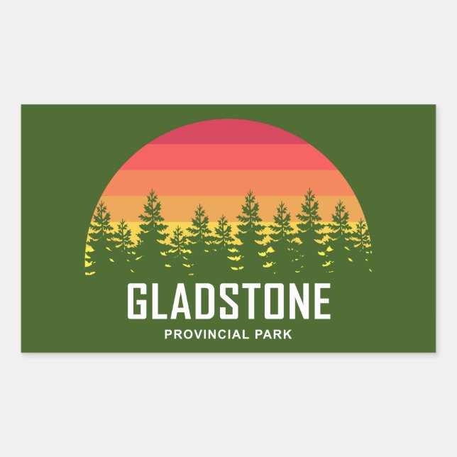 Sticker Rectangulaire Parc provincial Gladstone (Devant)