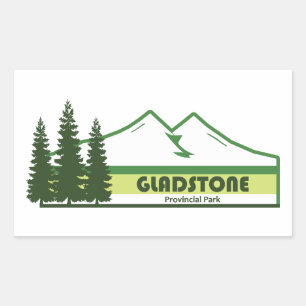 Sticker Rectangulaire Parc provincial Gladstone Grandes vertes