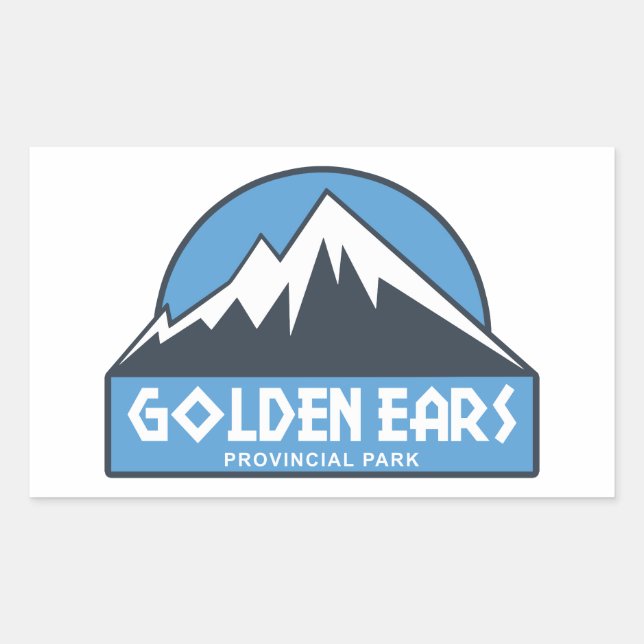 Sticker Rectangulaire Parc provincial Golden Ears Colombie-Britannique (Devant)