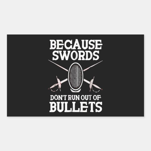 Sticker Rectangulaire Parce Que Sworodb. Ne manque pas de suliets (Devant)