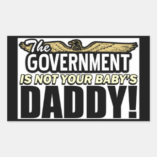 Sticker Rectangulaire Pas le papa de ton bébé !