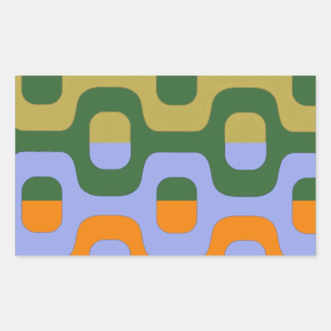 Sticker Rectangulaire Passerelle couleur Ipanema (Devant)