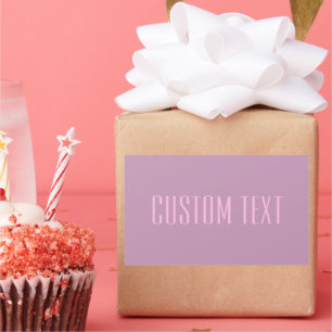 Sticker Rectangulaire Pastel Purple & Pink clair   Texte modifiable mode