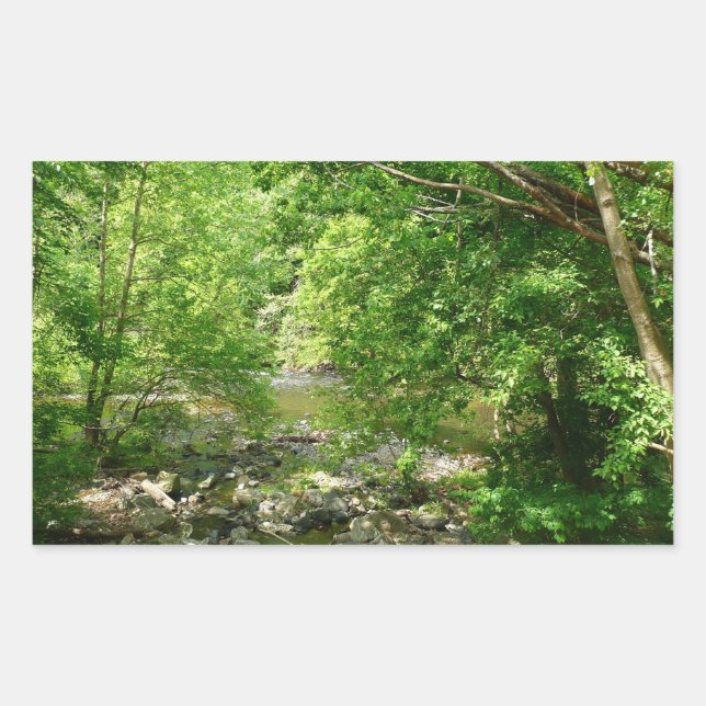 Sticker Rectangulaire Patapsco River View Maryland Nature Photographie (Devant)