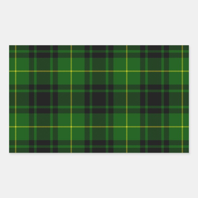 Sticker Rectangulaire Pâte verte de tartan MacArthur (Devant)