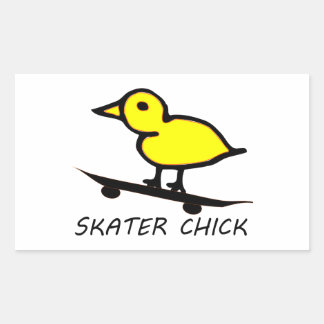 Sticker Rectangulaire Patineur