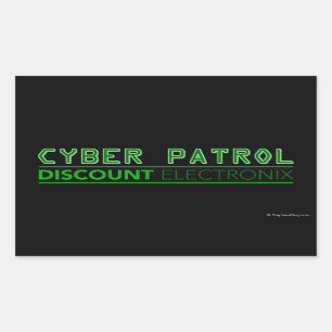 Sticker Rectangulaire Patrouille de Cyber