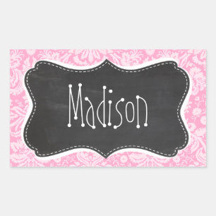 Sticker Rectangulaire Patters de Damask