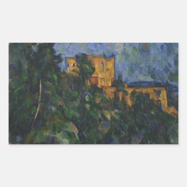 Sticker Rectangulaire Paul Cezanne - Château Noir (Devant)