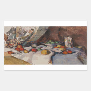 Sticker Rectangulaire Paul Cezanne - Nature Morte